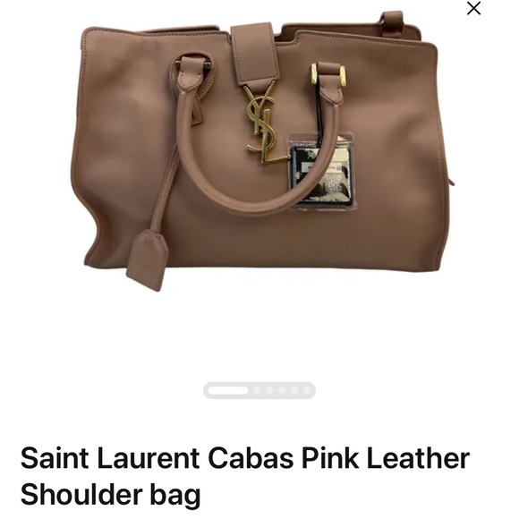 Saint Laurent Pink  Leather Shoulder Bag - Picture 1 of 8